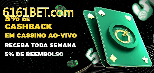 Promoções do cassino ao Vivo 6161BET.com